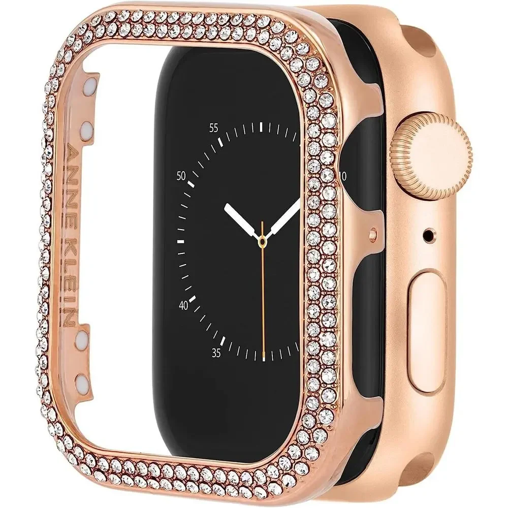 Anne Klein Premium Fashion Protective Bumper For Apple Watch Rose Gold 44MM